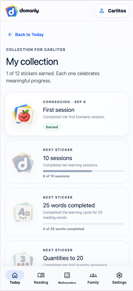 Progress and achievements in Domanly